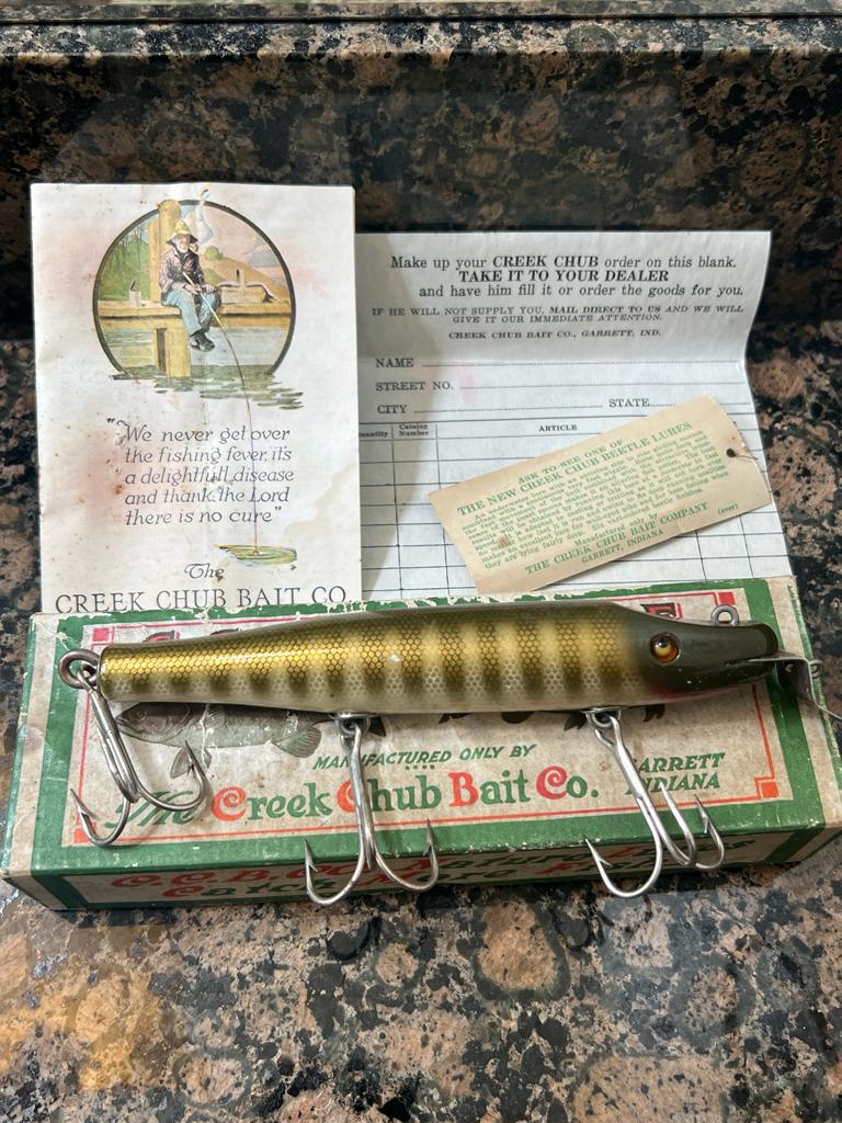 Creek Chub Jumbo Pikie #2300 Pike Pattern + Box/Insert/Tag – SJT Fishing